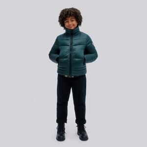 Noize Boy's Spruce Green Vegan Kobe-B Short Puffer Winter Jacket Kids Size L/12